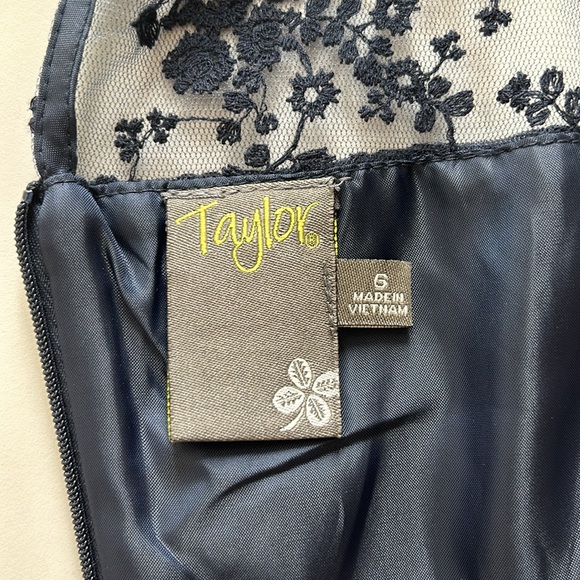 Taylor Brand Navy Blue Dress with Pockets size 6 - Picture 7 of 12